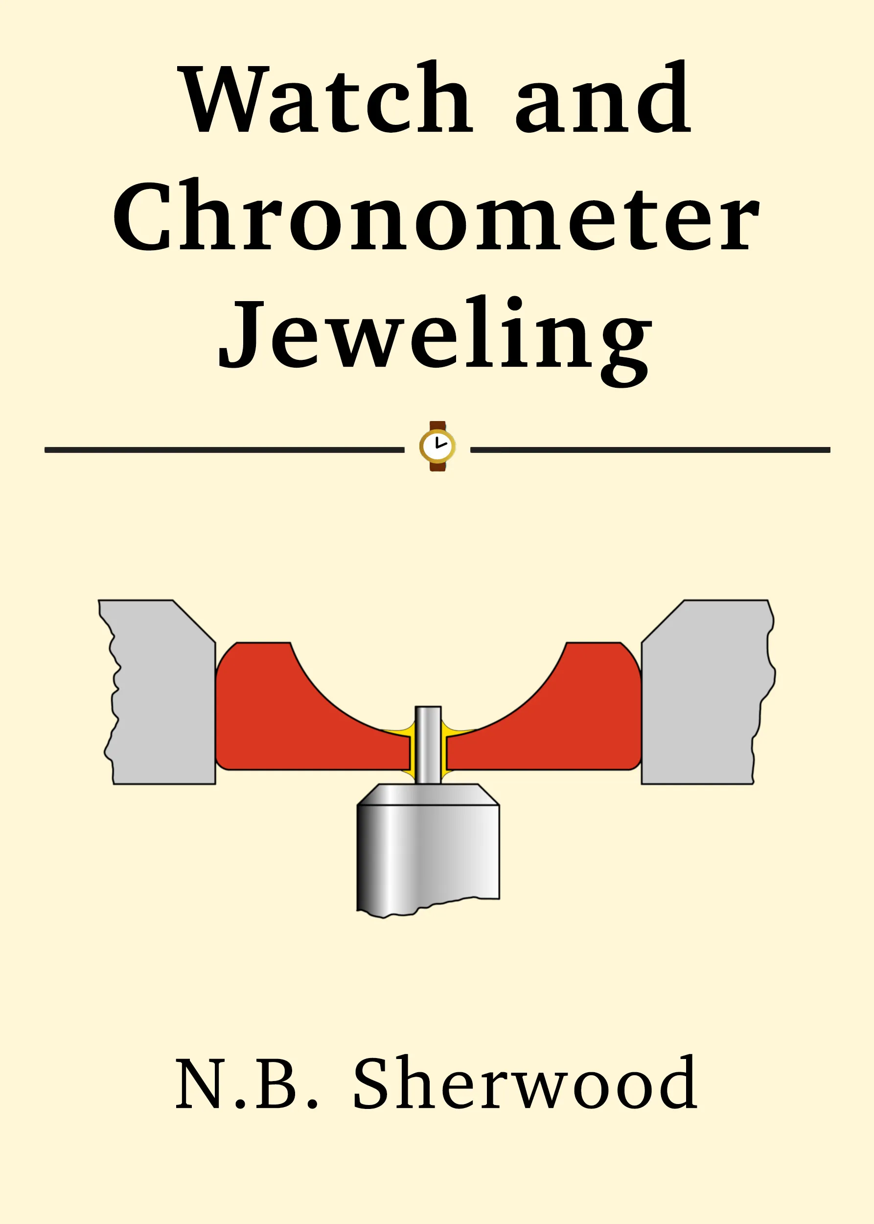 Cover of Watch and Chronometer Jeweling, a restored edition by N. B. Sherwood